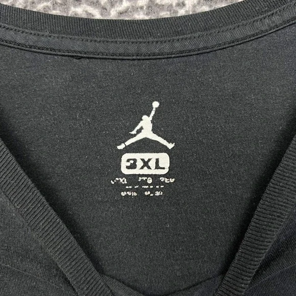 Air Jordan Shirt Men XXXL Black Jumpman Short Sleeve Crew Neck 3XL - Picture 3 of 7